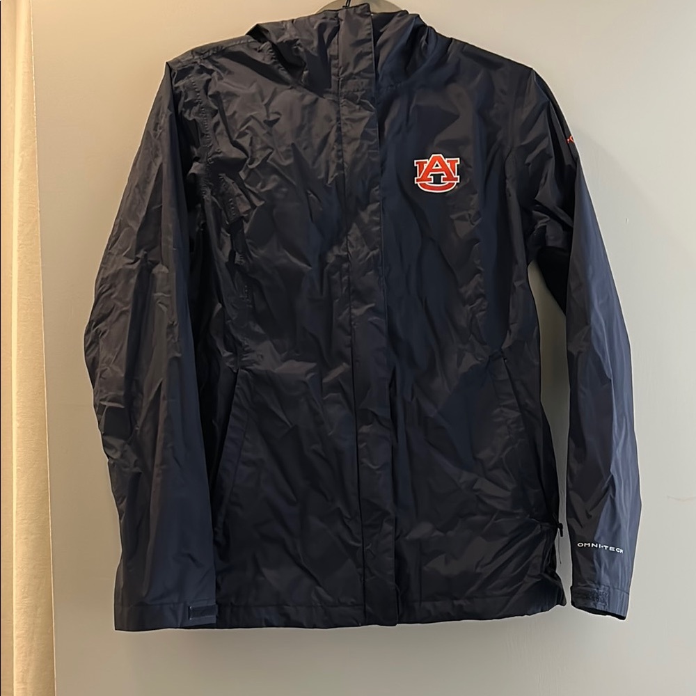 Women’s Auburn University Columbia Rain Jacket | Navy Size S